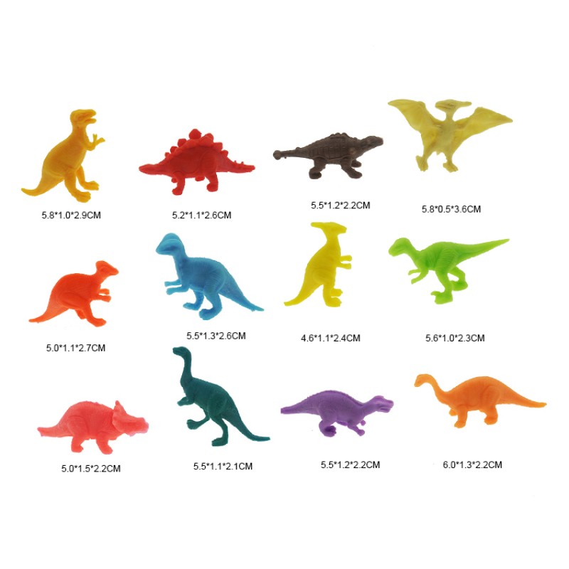 Full Color Dinosaurs Supplier - Newly 12 Models Mixed Toys