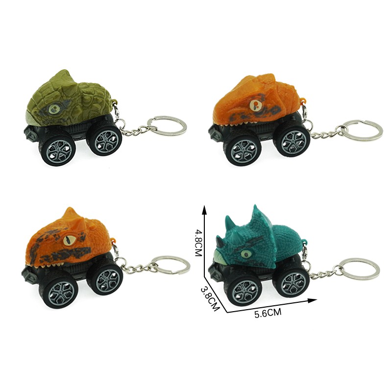 Dinosaur Pull Back Car Supplier - with Keychain High Quality