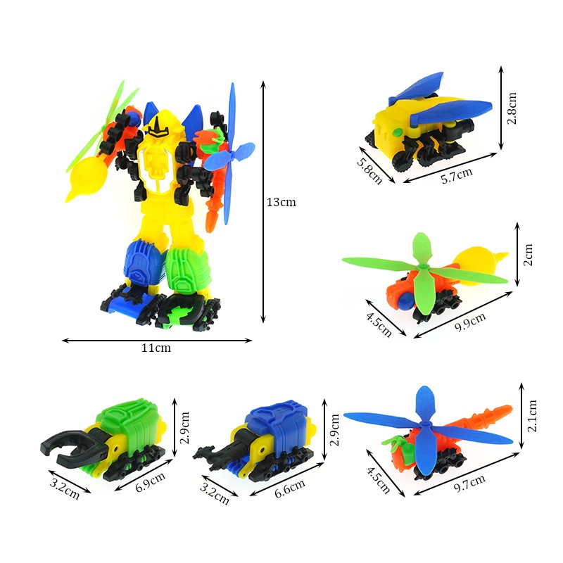 Deformable Insect Robot Factory - 5 in 1 Transformed Children Toys