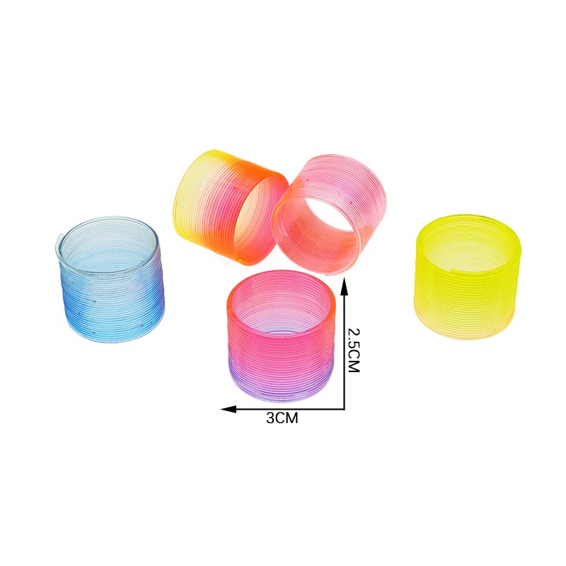 Rainbow Spring Factory - 2.5CM Plastic Coil Spring Toys