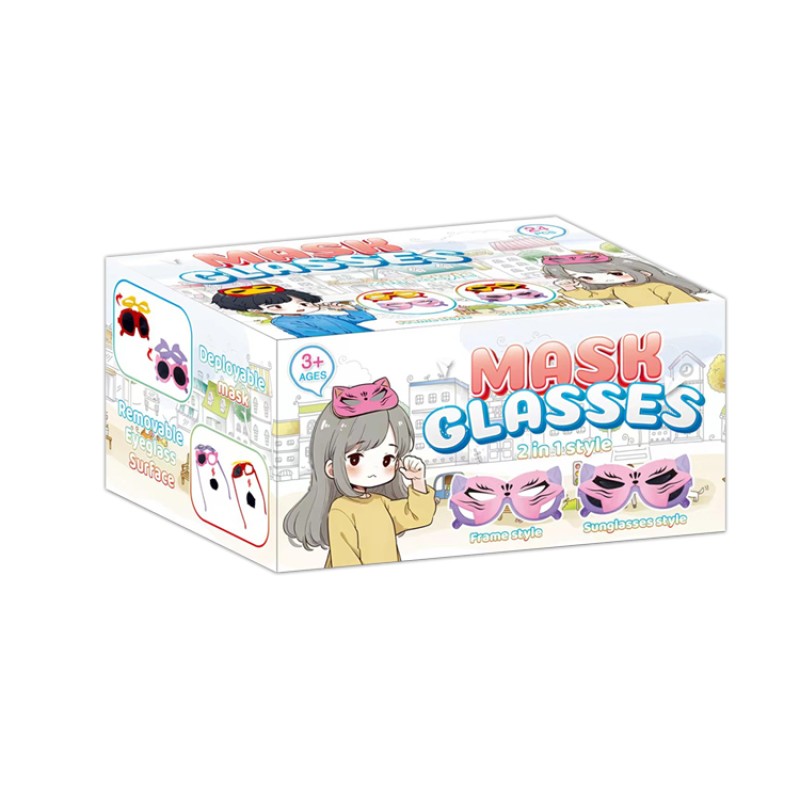 Flip-open Mask Glasses Supplier - Plastic No Lens for Kids