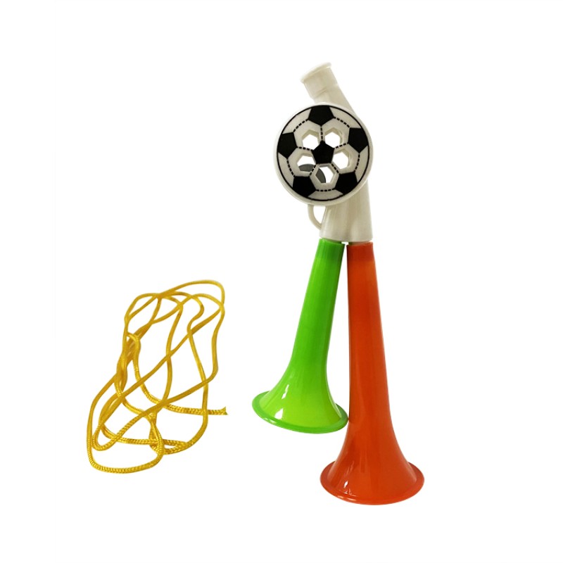 Football Rattle Horn Supplier - 7.3 Inch Double Horn Whistle
