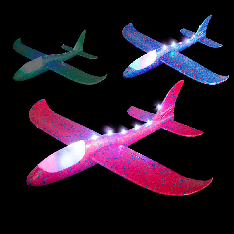 EPP Airplane Factory - 48CM Hand Throwing LED Glider Plane