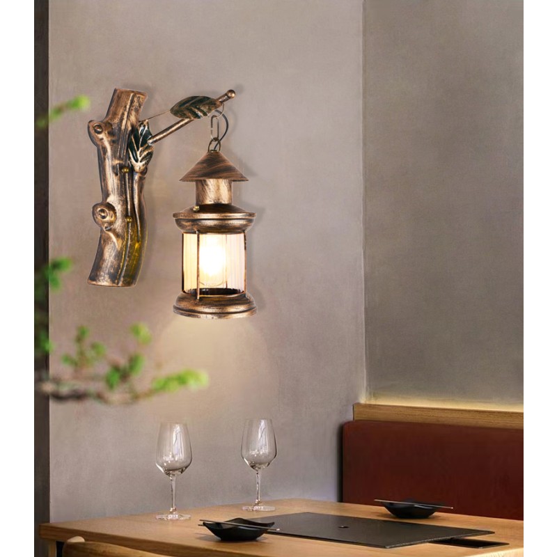 Industrial Light Manufacturer - Retro Iron Glass Wall Lamp