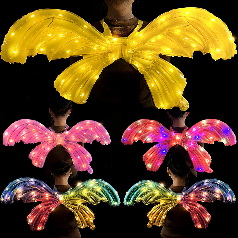 Angel Wings Light Supplier - Glowing Butterfly Inflatable Photo Prop
