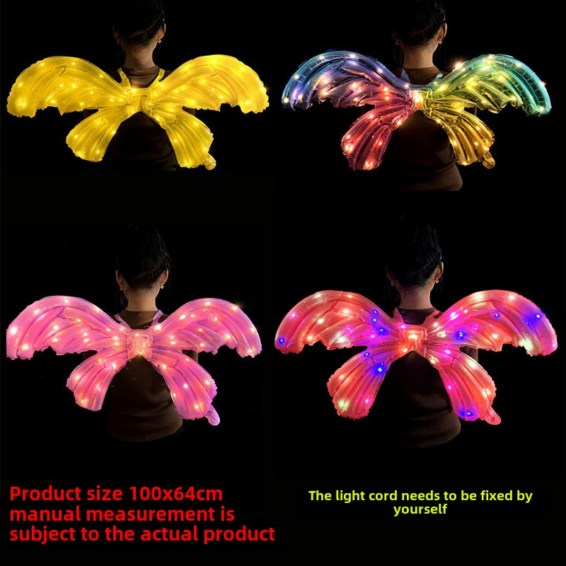 Angel Wings Light Supplier - Glowing Butterfly Inflatable Photo Prop