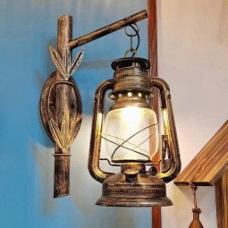 Industrial Light Manufacturer - Retro Iron Glass Wall Lamp