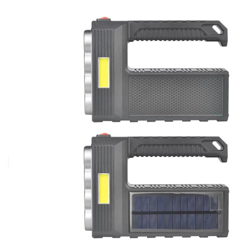 Led Flashlight Factory - Portable Searchlight Solar Measuring