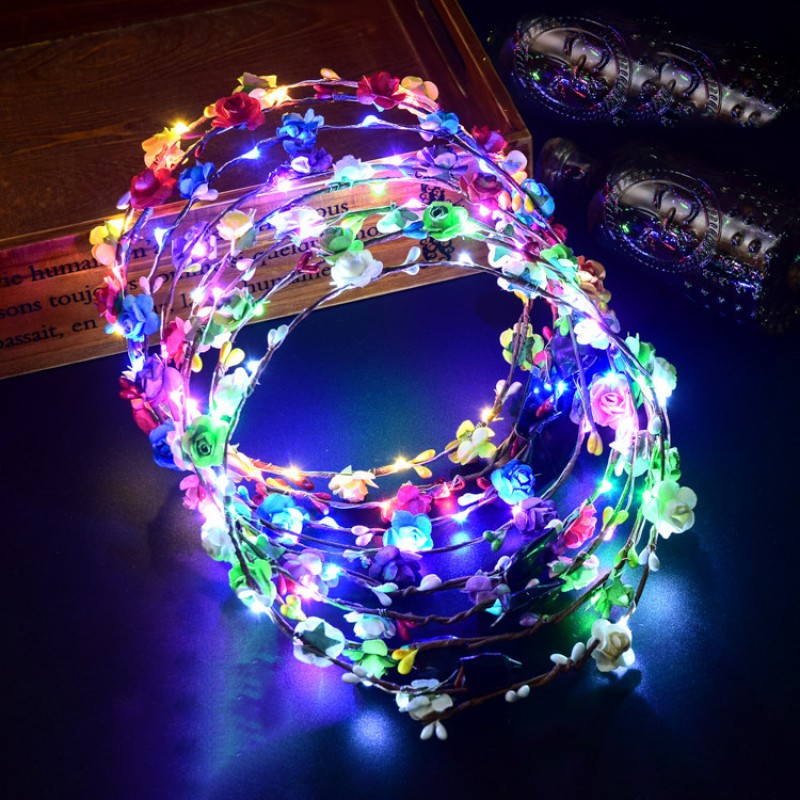 LED Headband Factory - Flower Crown Light up Halloween Cosplay