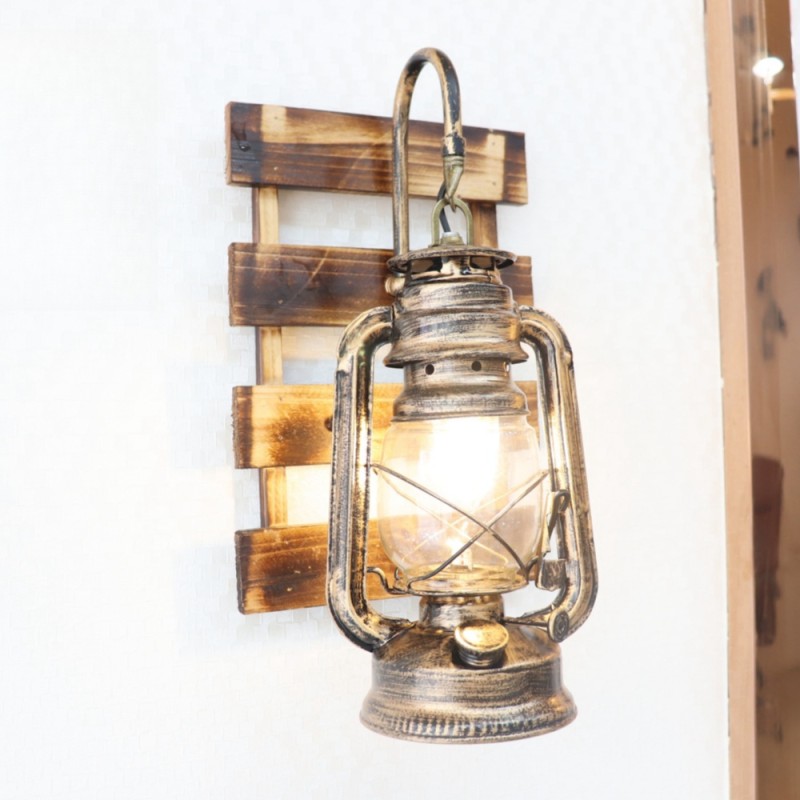 Industrial Wall Lamp Factory - Retro Metal E27 Bedside Sconce