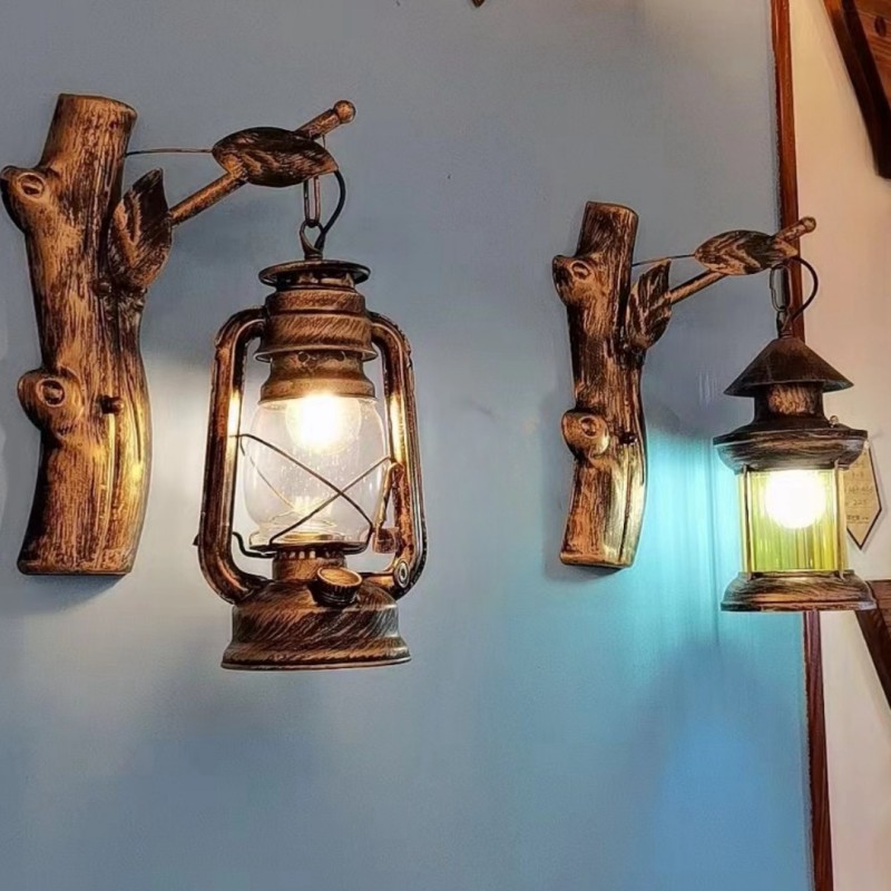 Industrial Light Manufacturer - Retro Iron Glass Wall Lamp