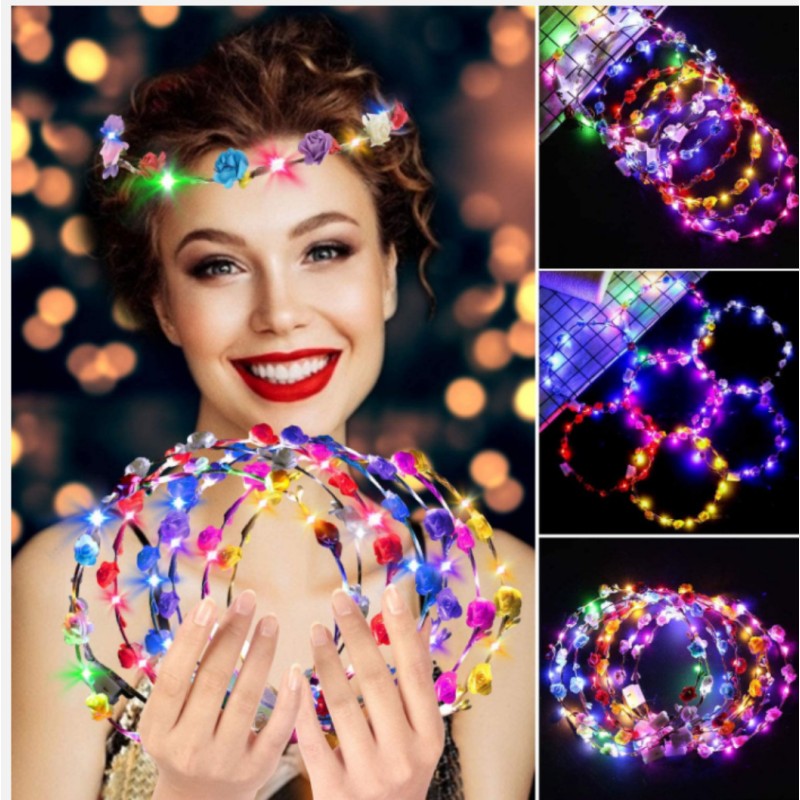 LED Headband Factory - Flower Crown Light up Halloween Cosplay