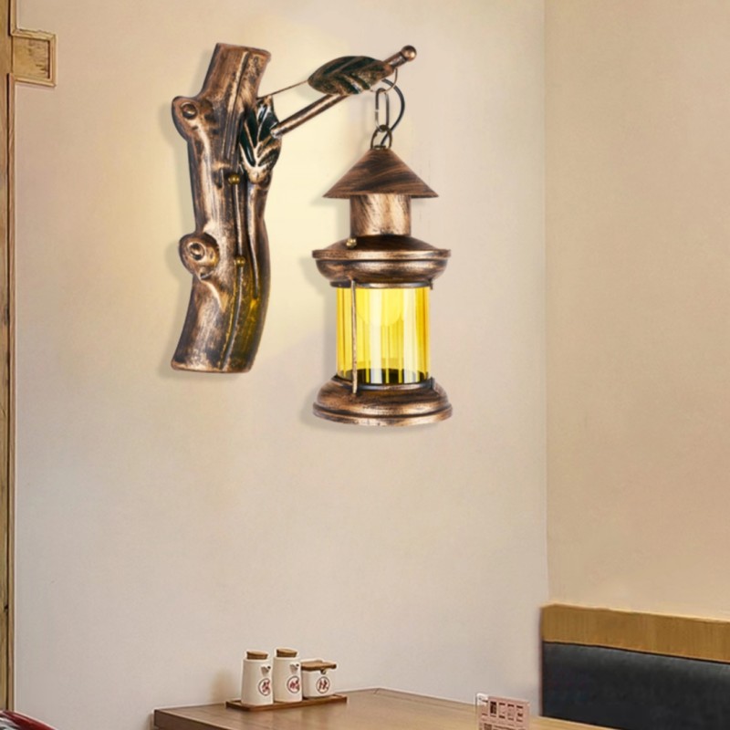 Industrial Light Manufacturer - Retro Iron Glass Wall Lamp