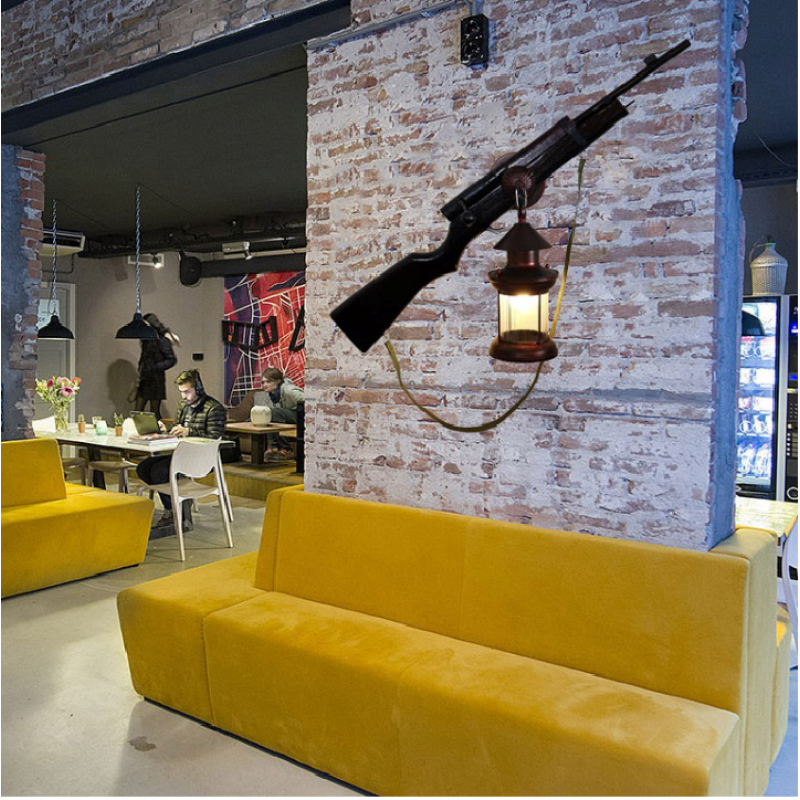 Gun Wall Lamp Manufacturer - Custom Hanging Light Corridor Restaurant