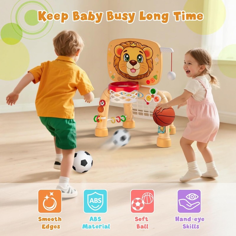 Basketball Hoop Set Factory - Tball Soccer Goal Lion Sport Toys