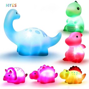 Dinosaur Bath Toys Factory - 6-Piece Light Fun Gifts for Kids