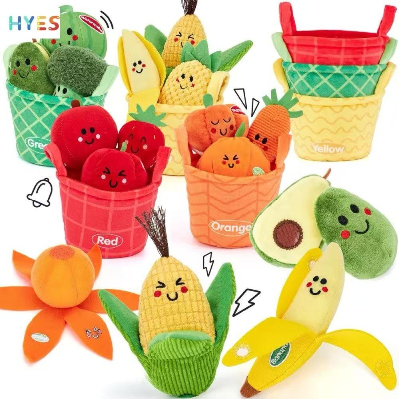 Plush Fruit Food Toy Factory - Soft Sensory for Toddlers 1-3