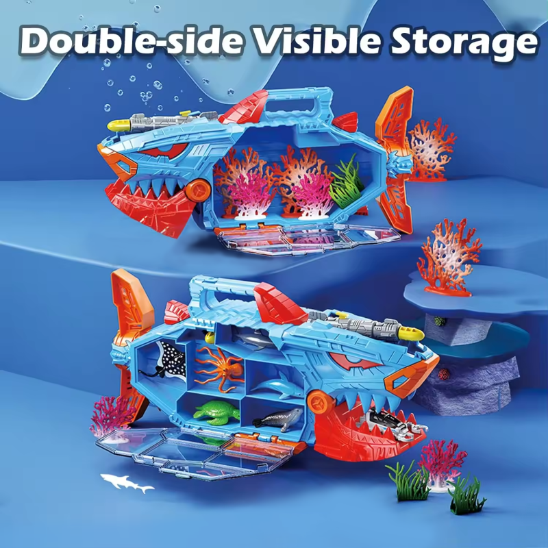 Shark Storage Set Factory - Animal Truck Sea Transportation Play