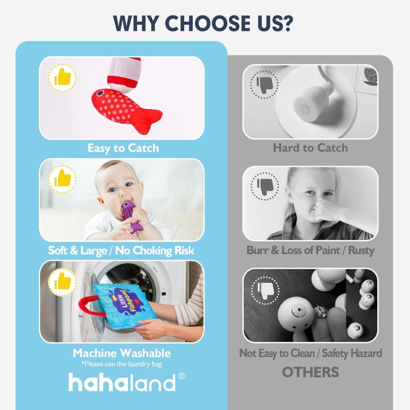 Montessori Toys Supplier - 10 in 1 Cloth Fishing Game Birthday