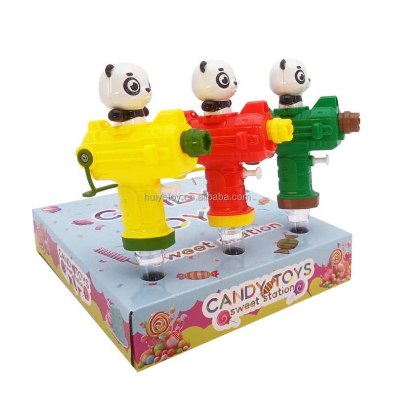 Water Gun Candy Toys Factory - Portable Mini Panda Tube Hard Candy