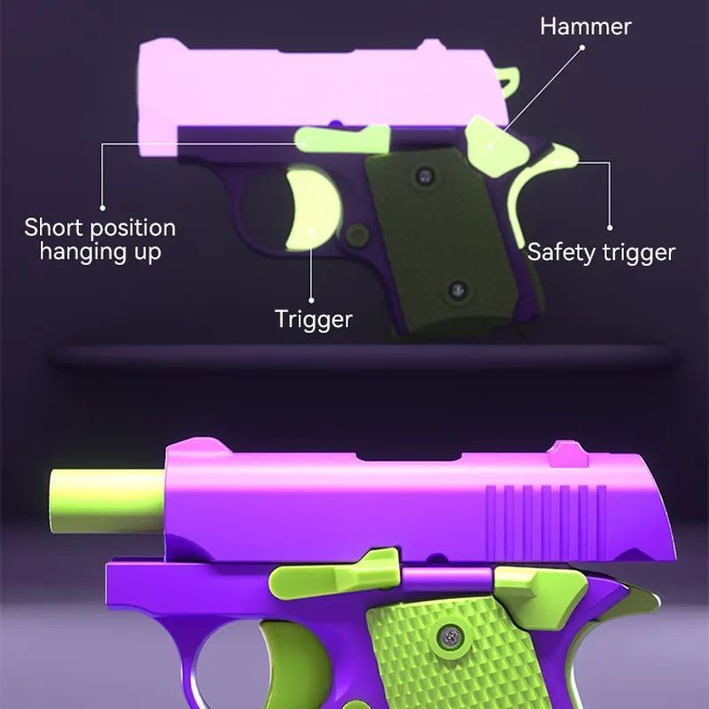 Mini Toy Gun Supplier - 1911 Model Rubber Band Launcher