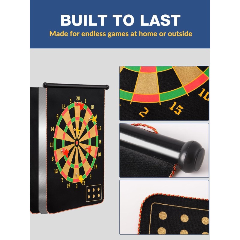 Magnetic Dart Board Factory - Double-sided Roll-up Portable Design