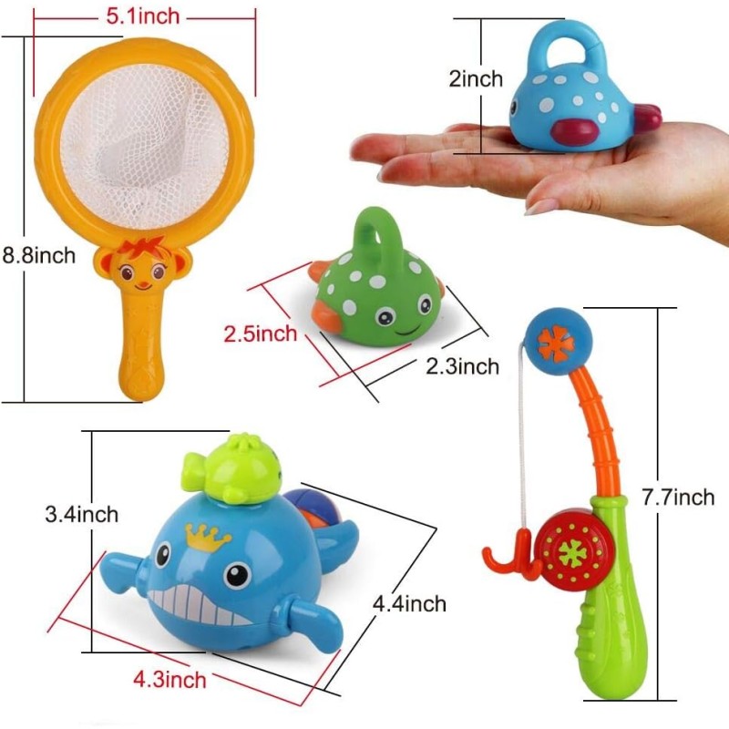 Bath Fishing Toys Factory - Swimming Whales Bathtub Infant Set