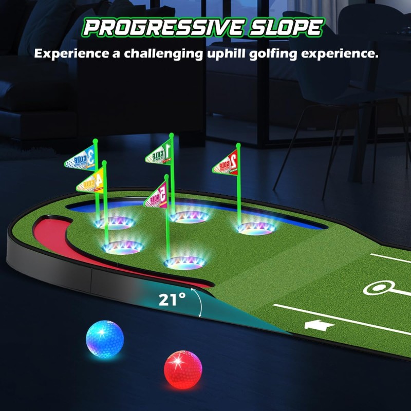 Light up Golf Play Set Supplier - Glowing Balls 2 Clubs Indoor