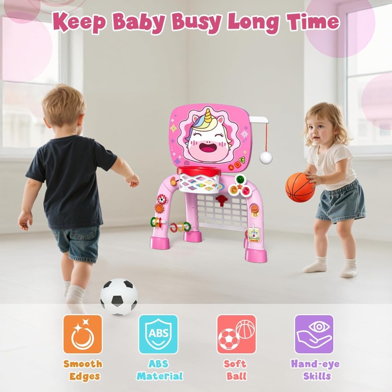 Toddler Basketball Hoop Factory - T Ball Soccer Goal Unicorn Sport