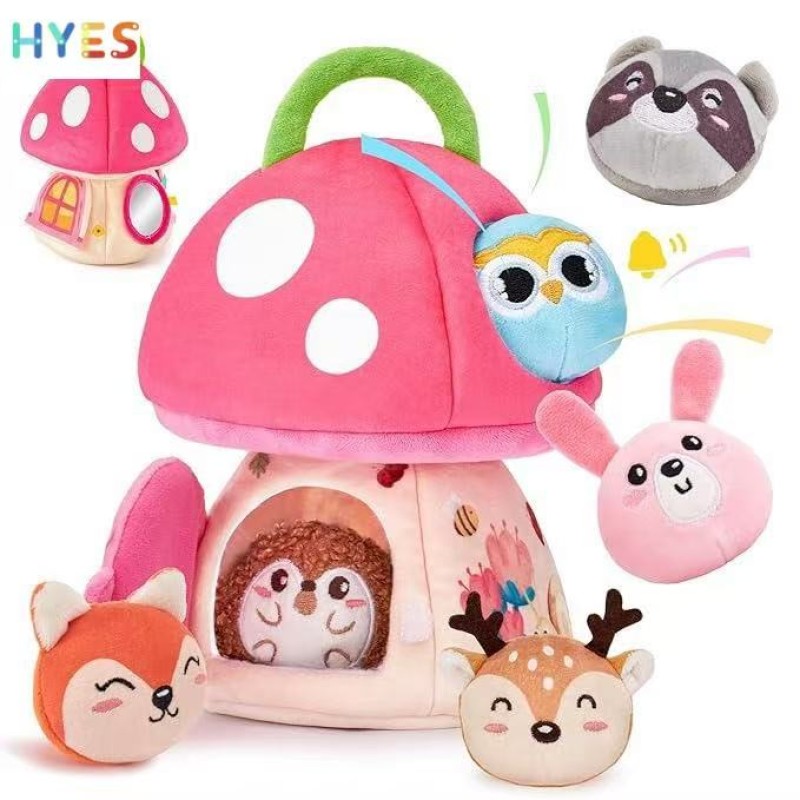 Montessori Mushroom House Supplier - Stuffed Animals Rattle Crinkle