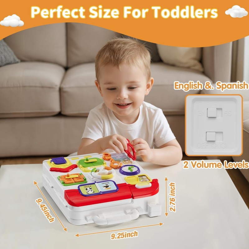 Busy Board Factory - Montessori Sensory Bilingual Learning Toy