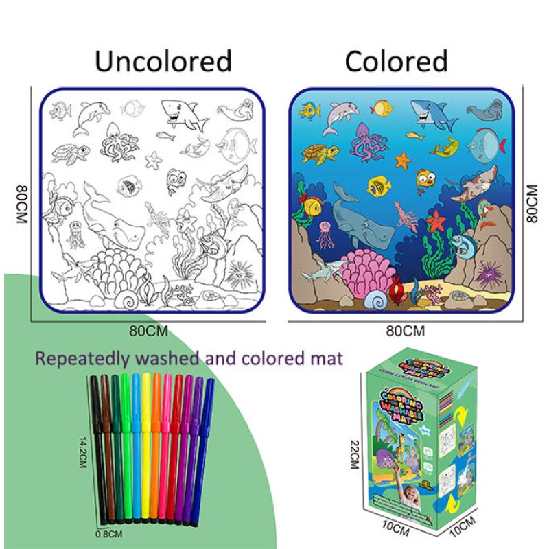 Washable Coloring Mat Factory - Magic Water Canvas Painting Blanket