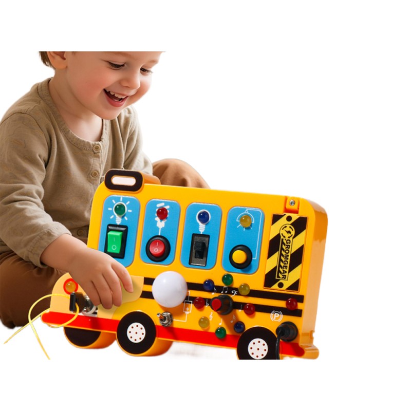 Montessori Busy Board Factory - LED Light up Switch Sensory Toys