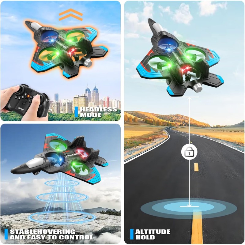 Foam RC Airplane Factory - Fighter Jet Light 360 Flip