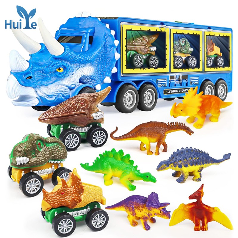 Dinosaur Transport Truck Supplier - Sounds Lights Pull Back Car