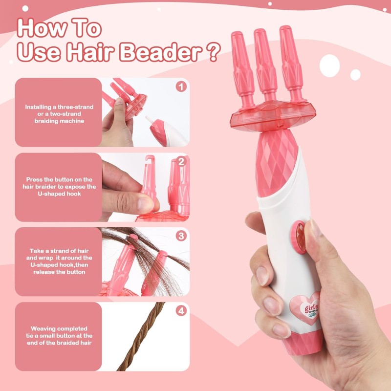 Hair Braiding Machine Factory - DIY Salon with Beads Wig Accessories