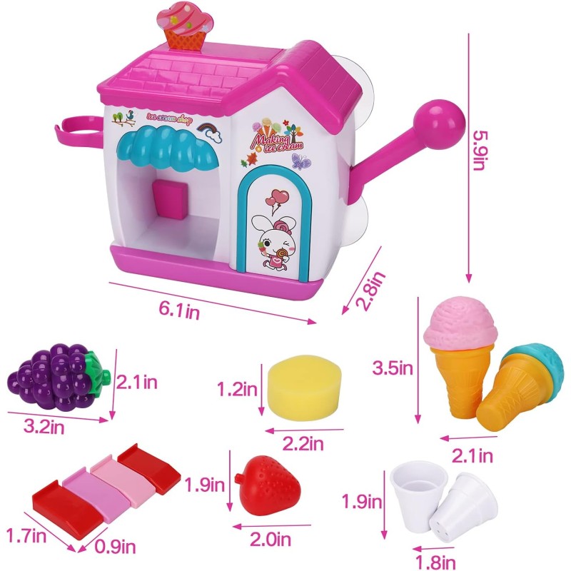 Ice Cream Foam Maker Supplier - Bath Bubble Pretend Cake Set