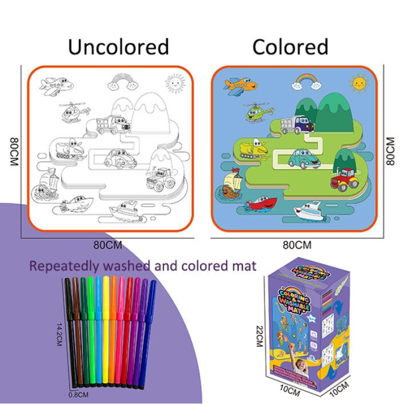 Washable Coloring Mat Factory - Magic Water Canvas Painting Blanket