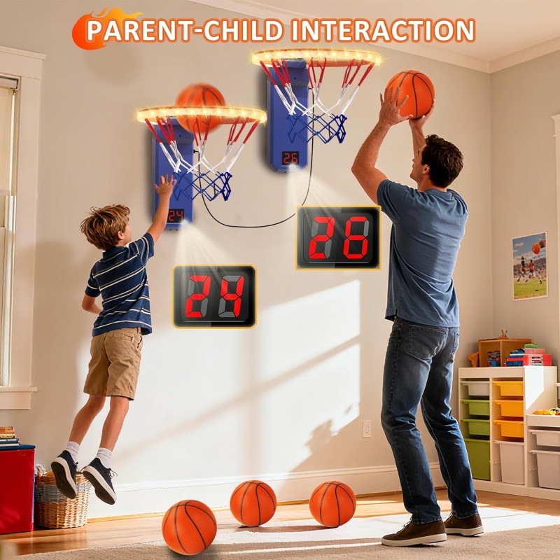 LED Basketball Hoop Supplier - 2 Pcs Mini Indoor 2 Game Mode