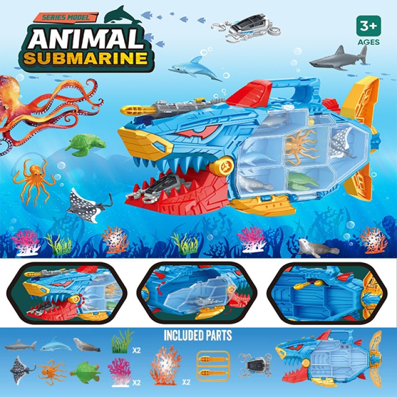 Shark Storage Set Factory - Animal Truck Sea Transportation Play