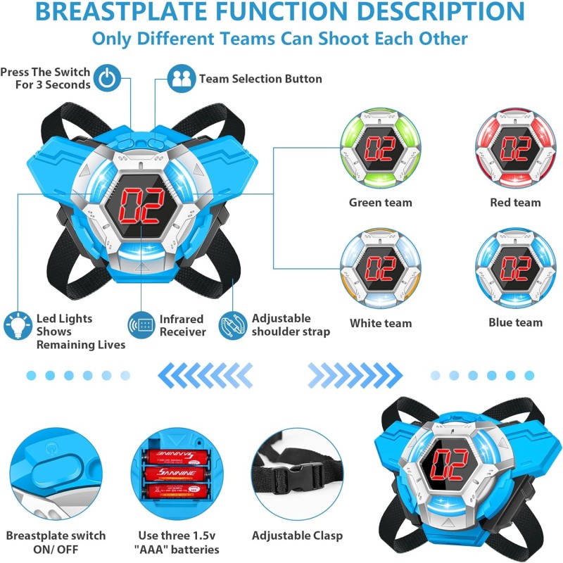 Laser Tag Equipment Supplier - Combat Vest Set Indoor Outdoor