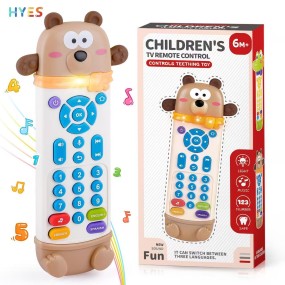 Baby Remote Control Toy Factory - Silicone Teether 3 Languages Lights