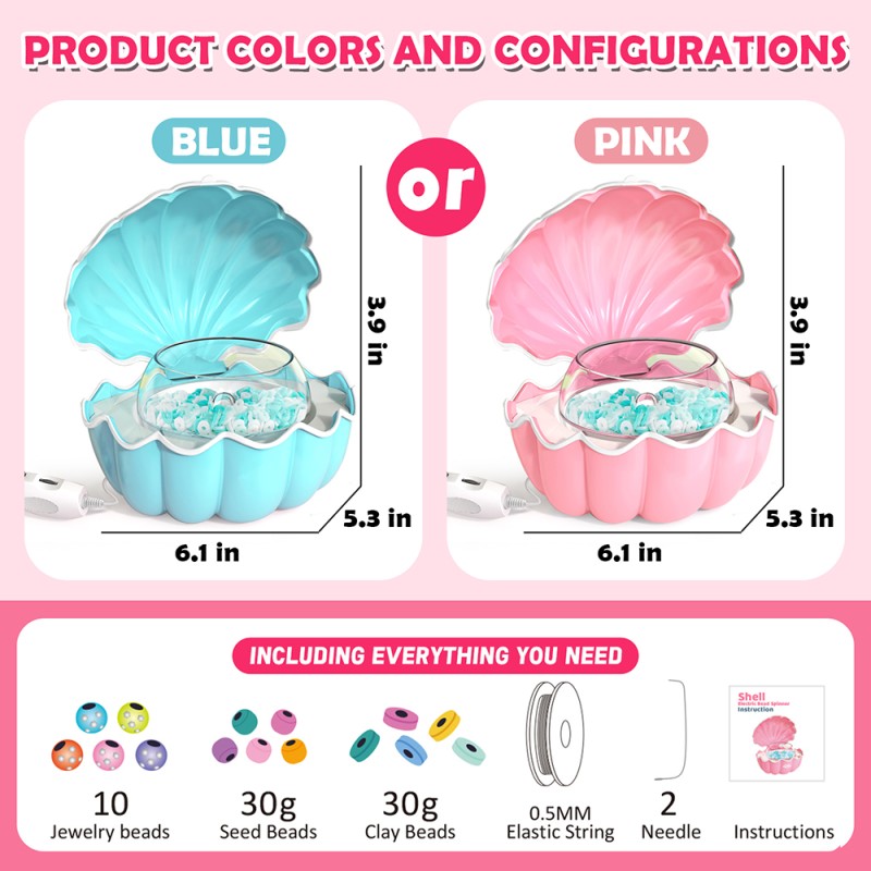 Electric Bead Spinner Supplier - DIY Jewelry Conch Design Production