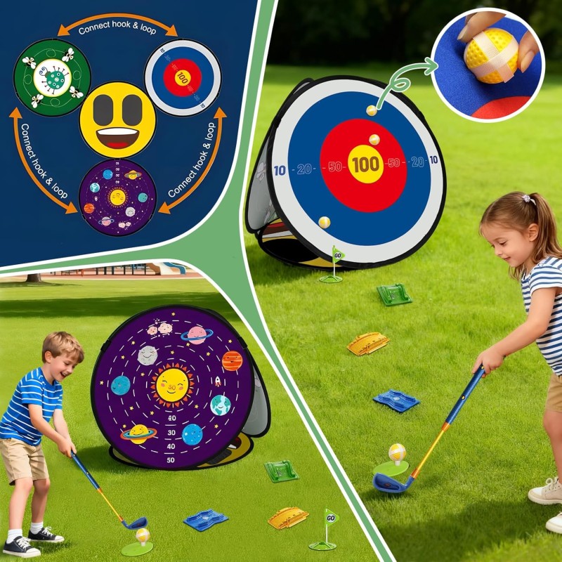 Golf Set Club Factory - Sticky Games 4-Sided Chipping Net
