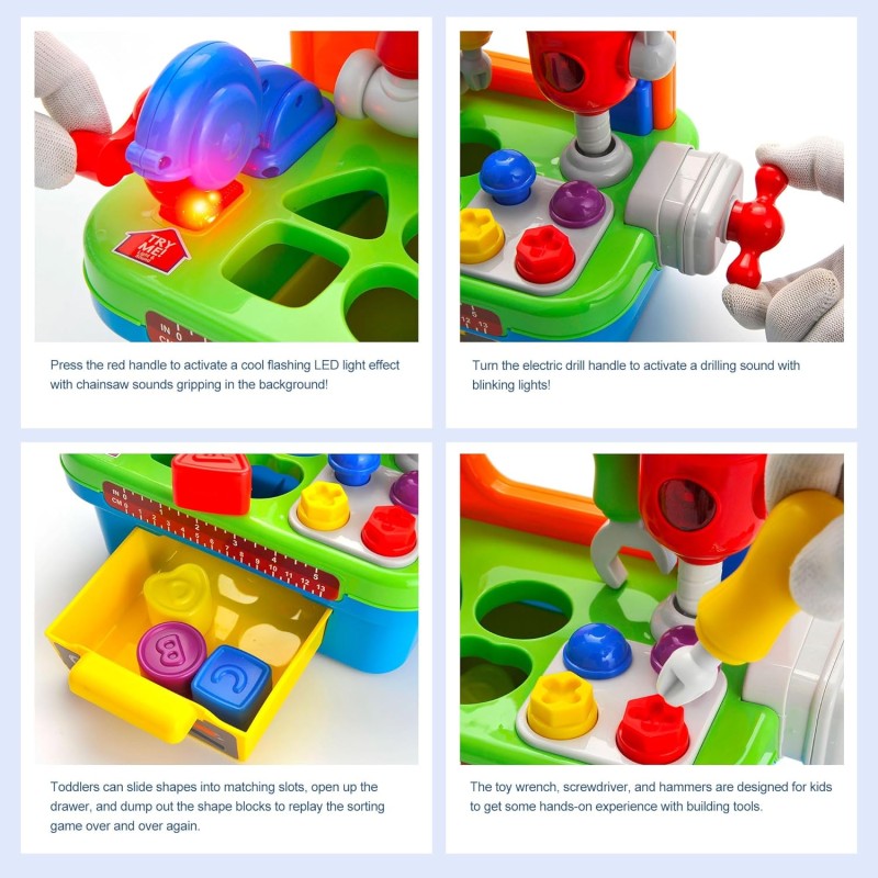 Tool Bench Toys Supplier - Multifunctional Light Sound Workbench