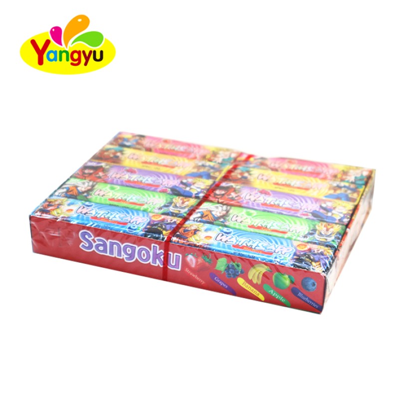 Bubble Gum Supplier - Fruit Flavored with Temporary Tattoos