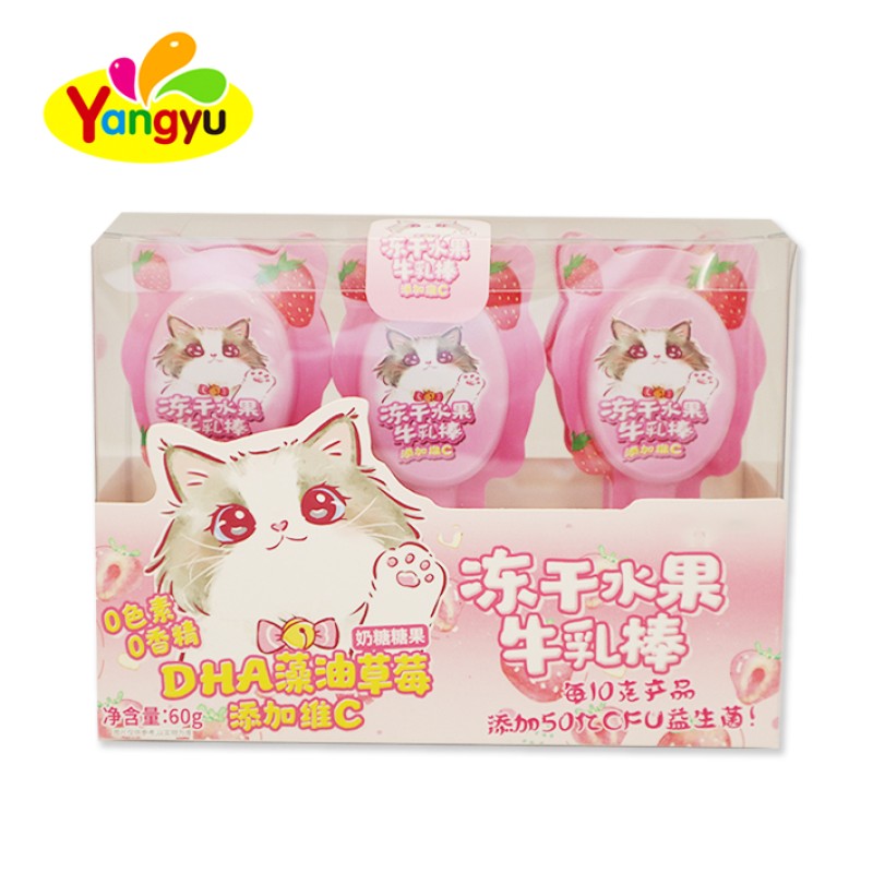 Freeze-Dried Strawberry Manufacturer - Milk Sticks Vitamin C Enhanced