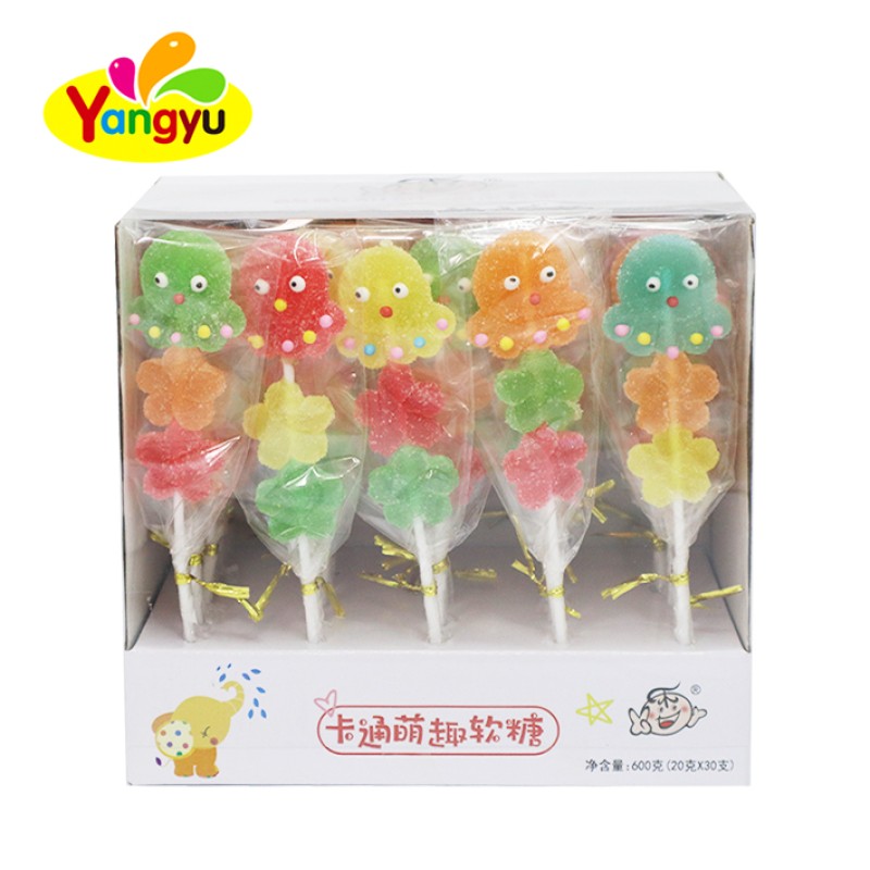 Jellyfish Lollipop Manufacturer - Colorful Shaped Chewy Gummy