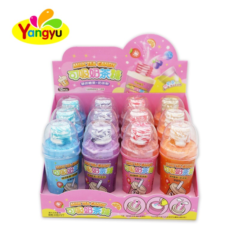 Milk Tea Candy Supplier - Fruit Flavored Bottle Candy