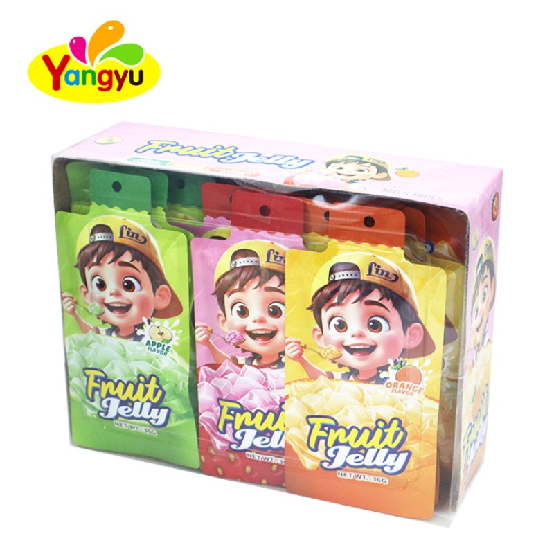 Lychee Jelly Supplier - Fruity Flavored Cup with Spoon